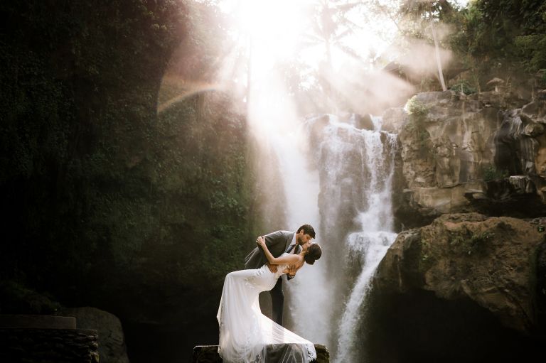 Bali pre wedding blangsinga waterfall 1